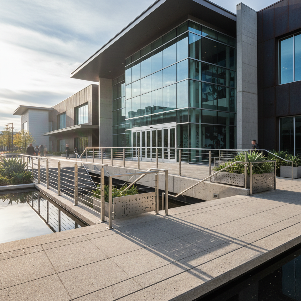 Commercial metal building project, large steel structure with finished exterior panels