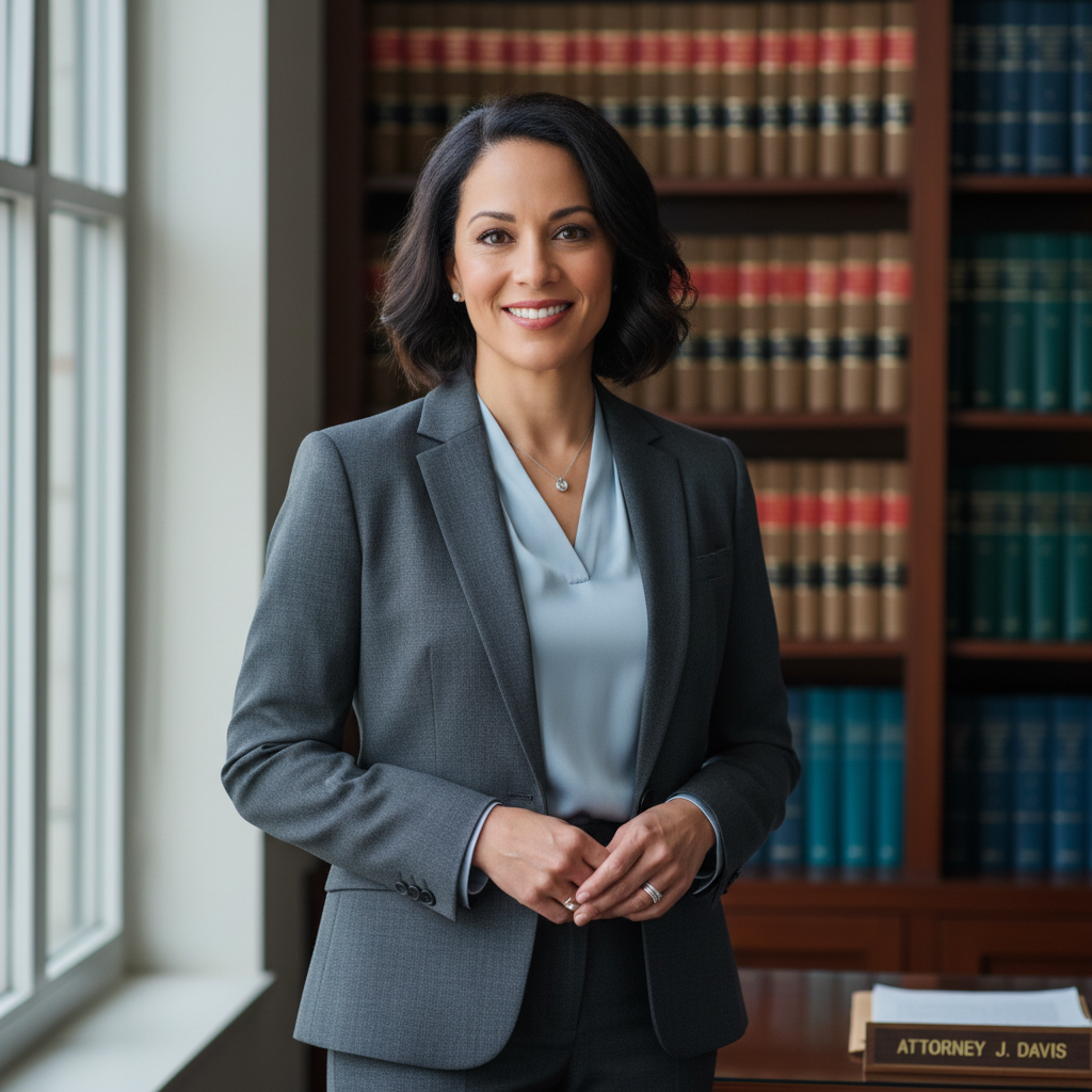 Zara Diallo professional lawyer with confident expression
