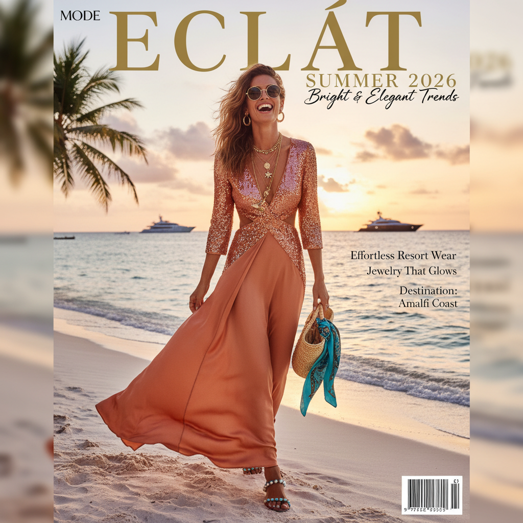 Revistë mode me trendet e verës 2026, ngjyra të ndezura dhe elegante