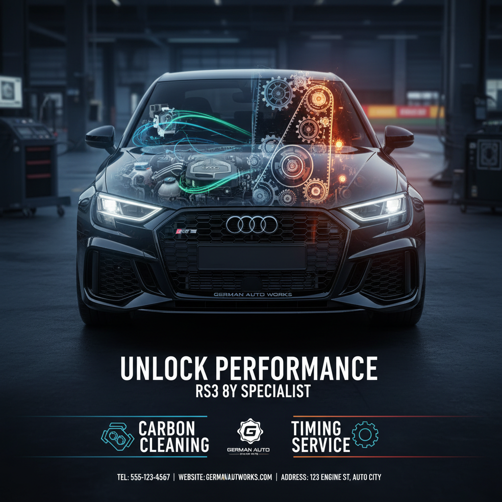 RS3 8Y — Carbon Clean + Timing Service - before the service work was completed