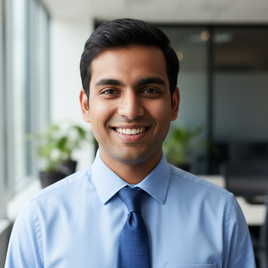 Mahendra Singh Rathore Indian professional at Deutsche Bank office