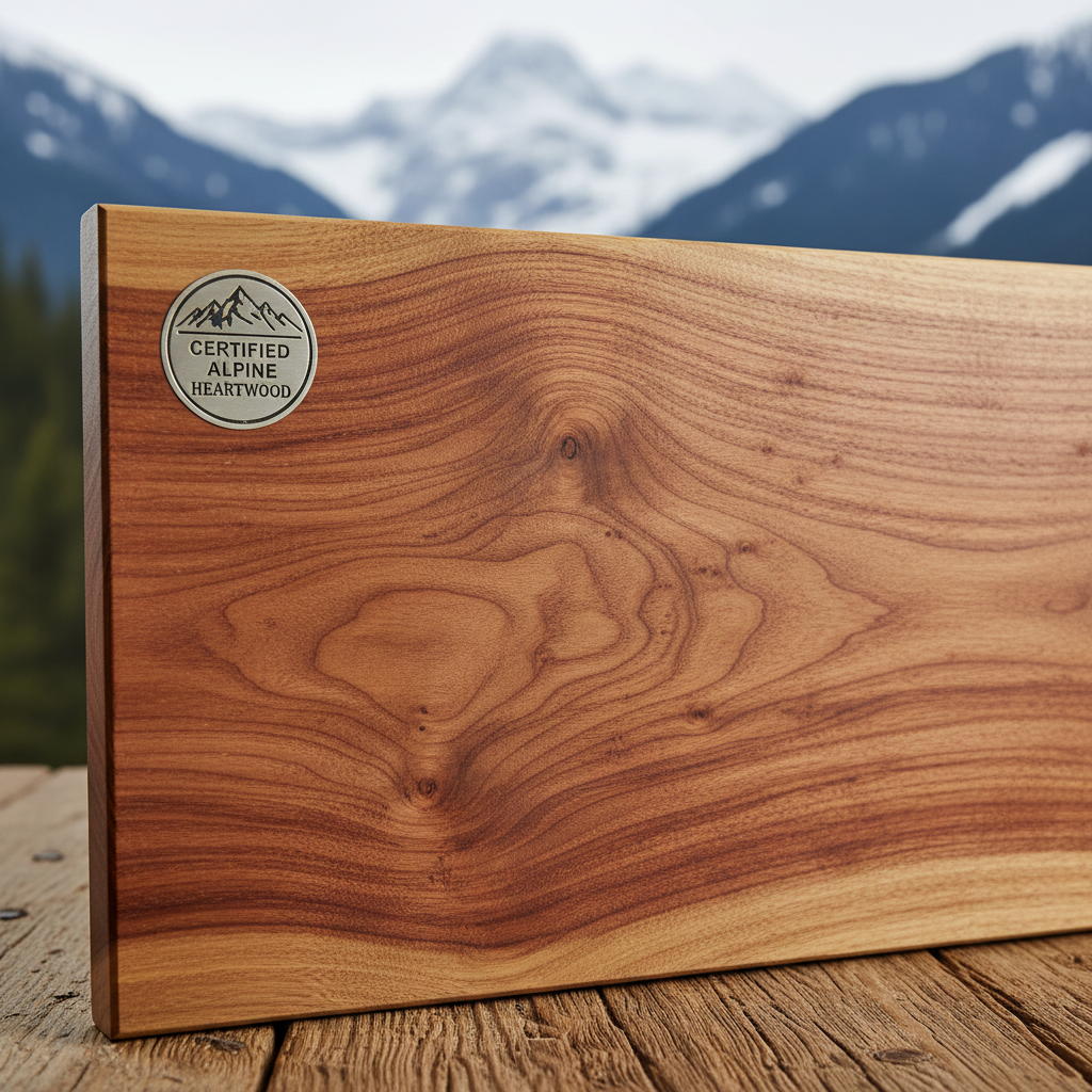 Zirbenherz Zirbenbett aus österreichischem Zirbenholz, warme Holztöne, natürliche Oberfläche