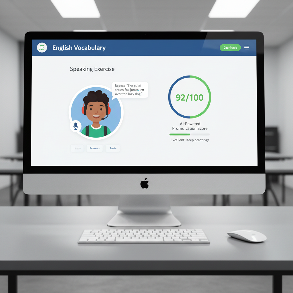 AI English pronunciation coach with real-time speaking feedback