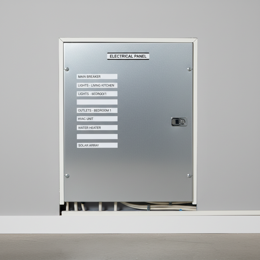 Electrical distribution board installation completed
