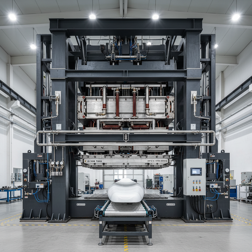 1500-ton wind energy composite press with hot oil platen heating for fiberglass blade production