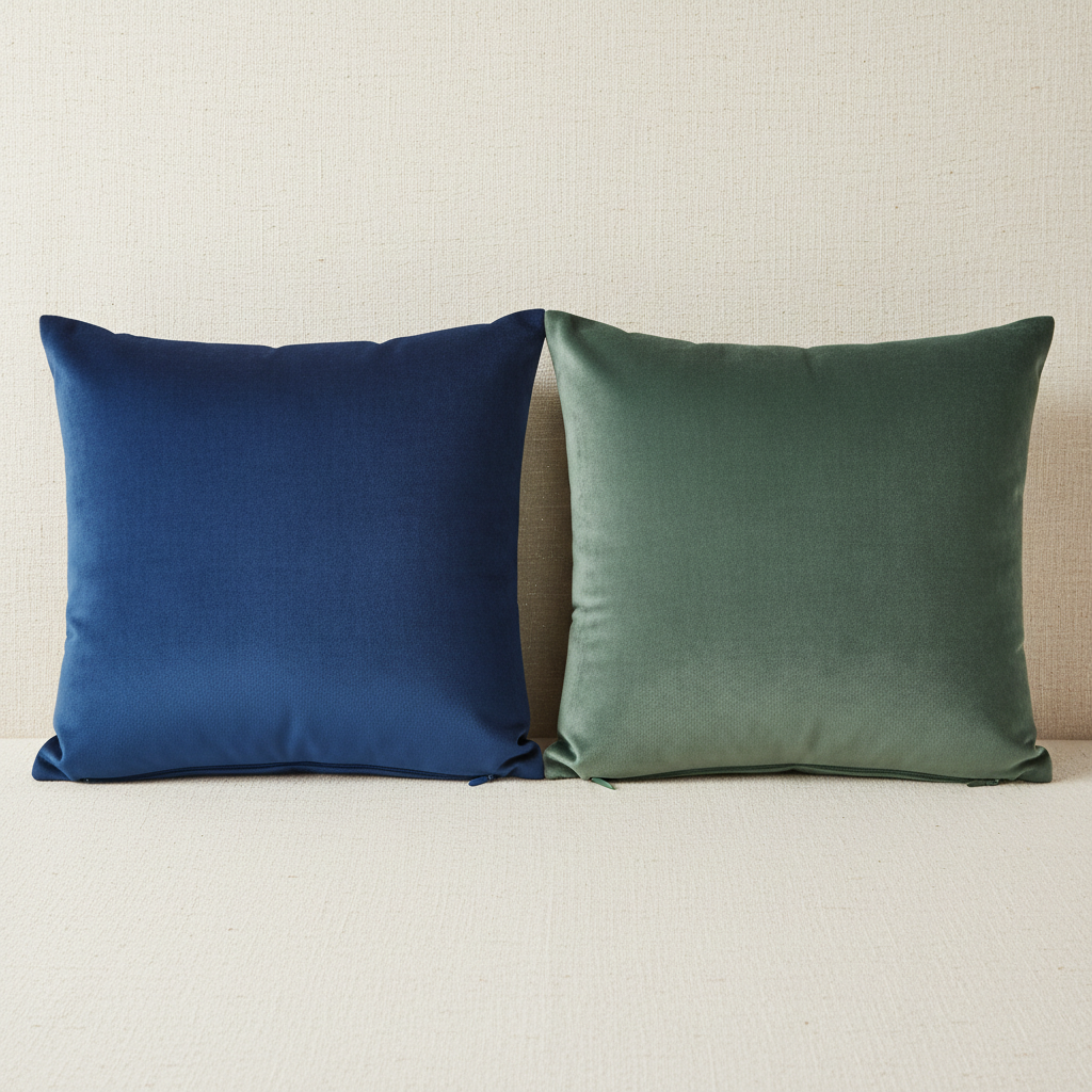 Velvet Throw Pillow Covers product photo on clean neutral background