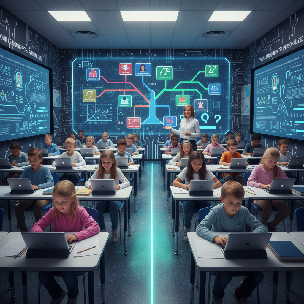 AI adaptive math curriculum for K-12 students