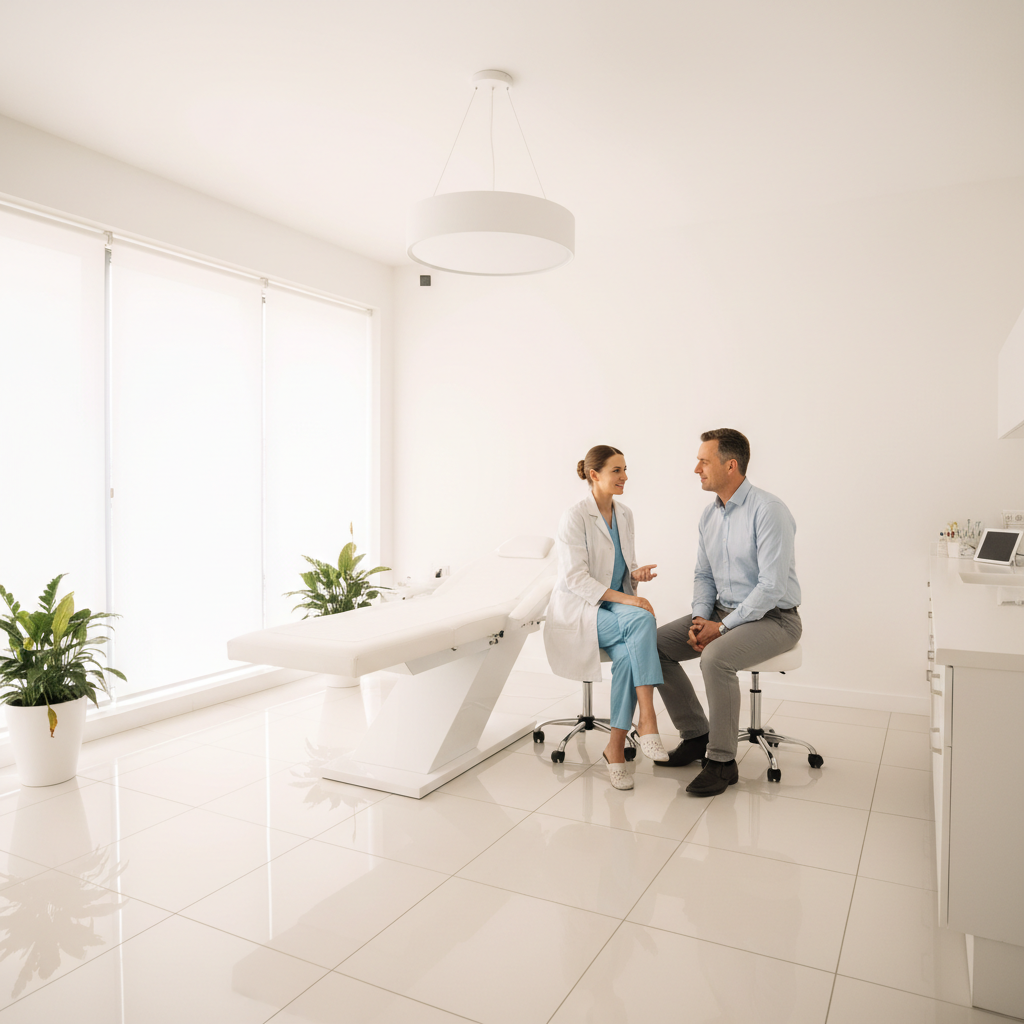 Calm wellness space for stress relief