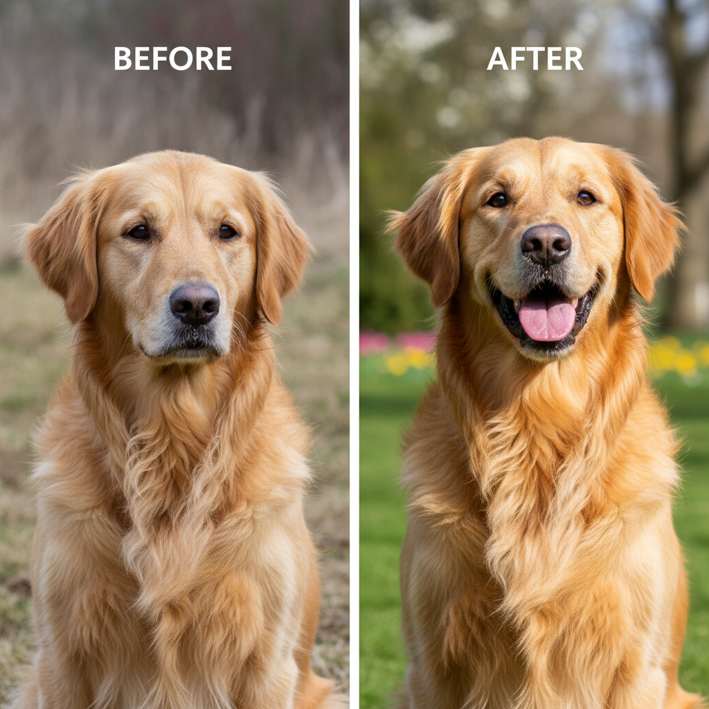 Max, 4yr Golden Retriever — healthy and happy after using PawCare Plus