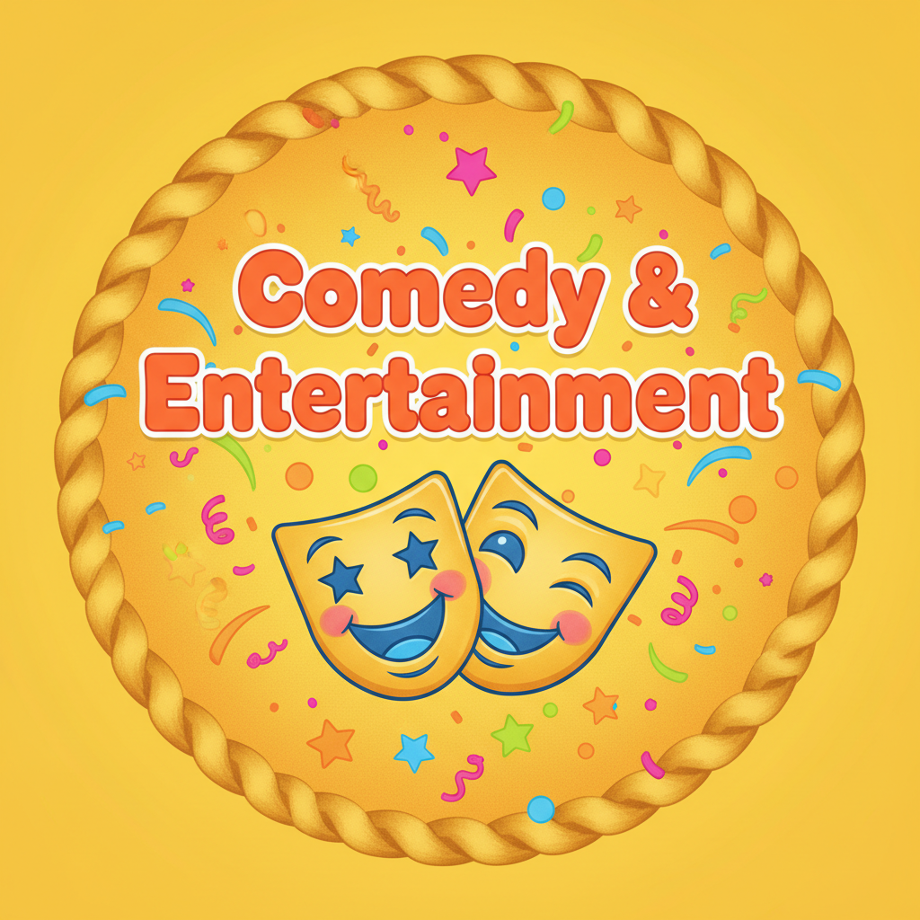 Colorful fun studio background representing Conan O Brien comedy podcast