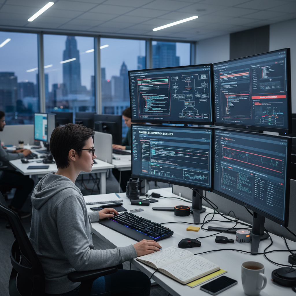 Security analyst monitoring sandbox detonation results on a threat analysis platform