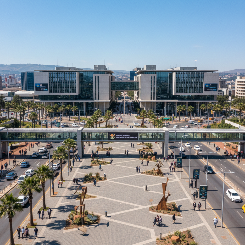 Government building and public infrastructure in South Africa