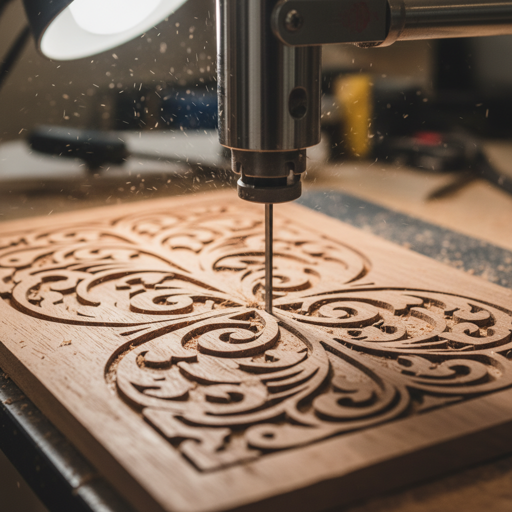 Hasil CNC router kayu untuk interior rumah