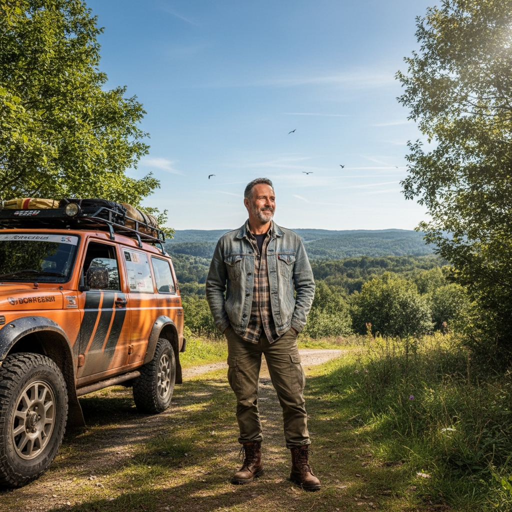 Tomás Rivera, father of a Rally camper, outdoors