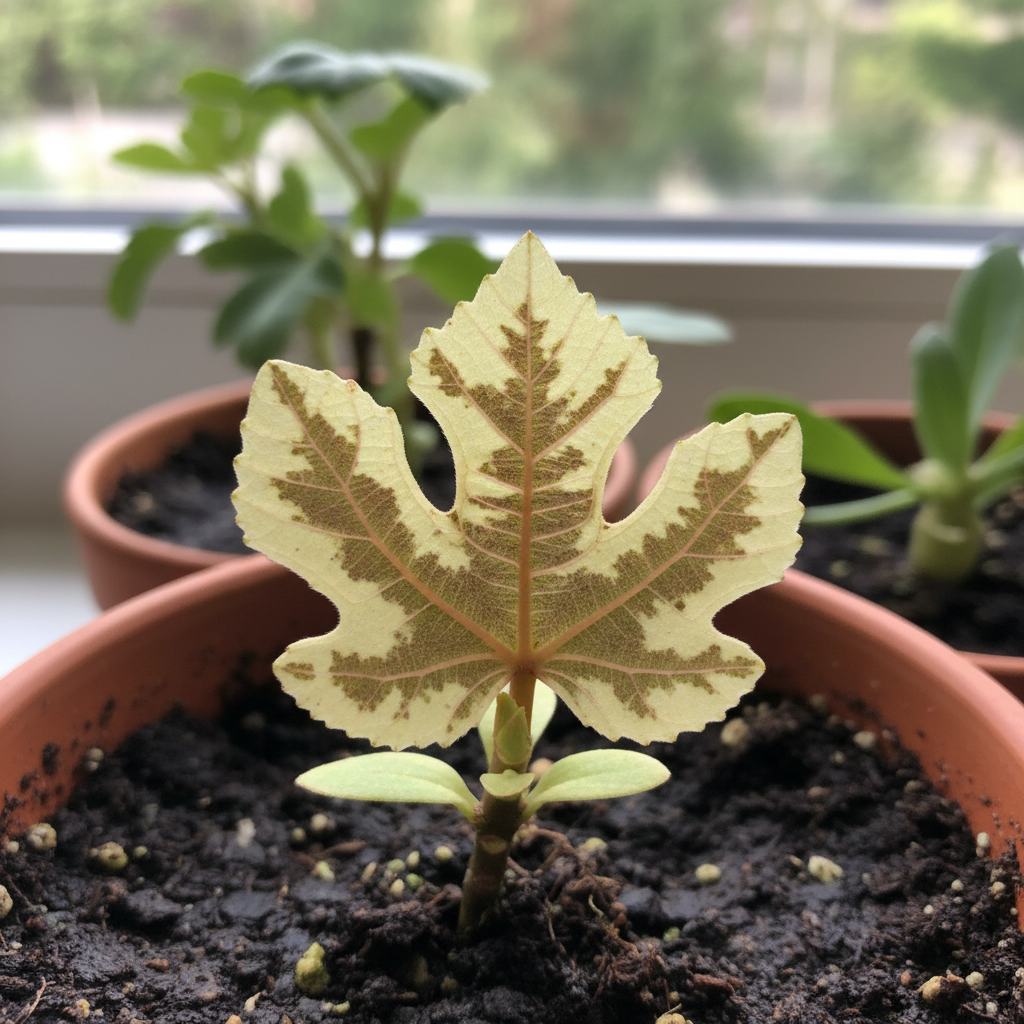 Fig at 5 weeks, wolf sable pattern emerging