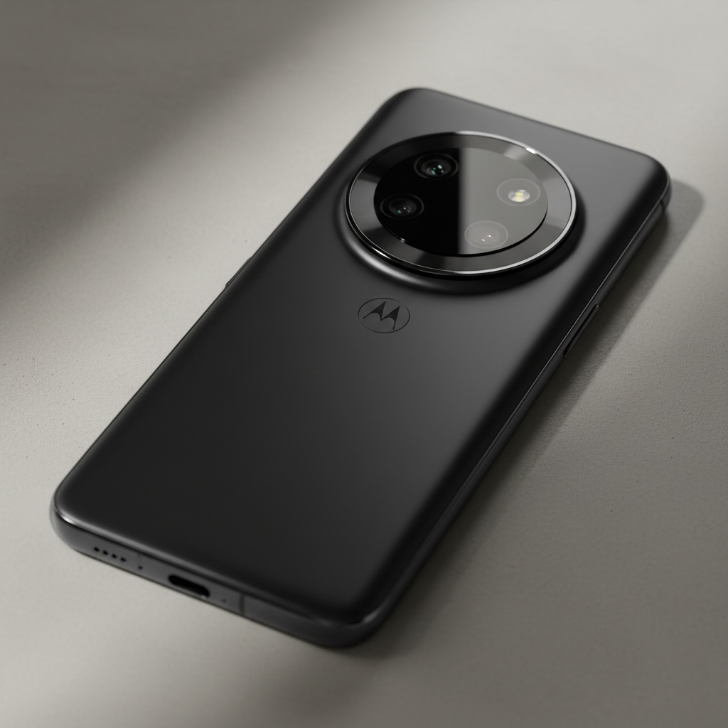 Motorola Edge 50 Pro black on dark surface