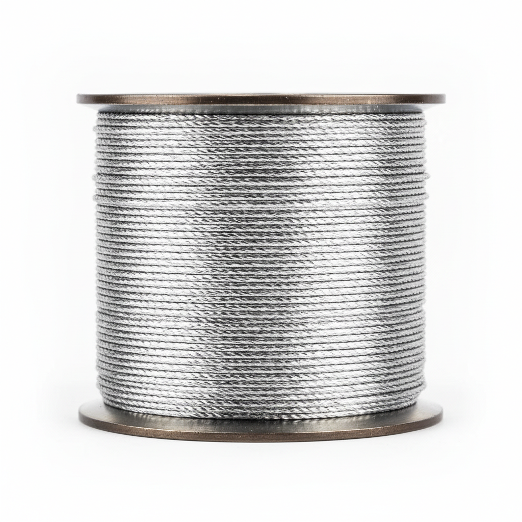 Competition 9-cord sharp manja spool with metallic coating