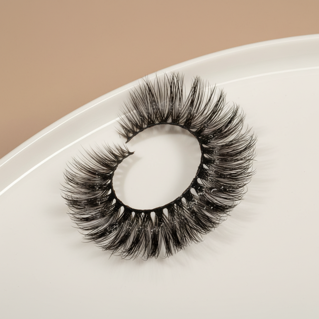 Wet look lash extensions