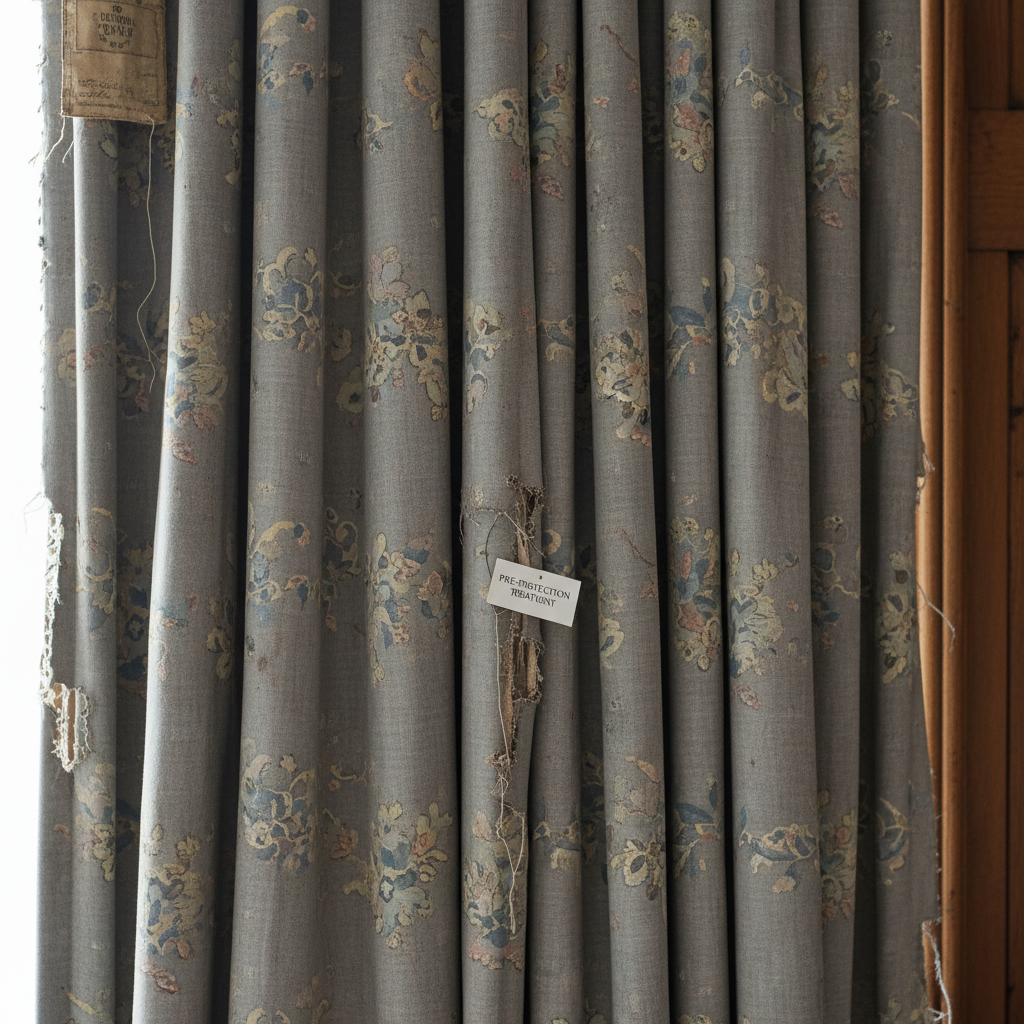 Fresh, bright curtains with restored fabric vibrancy after CleanPro curtain deep cleaning