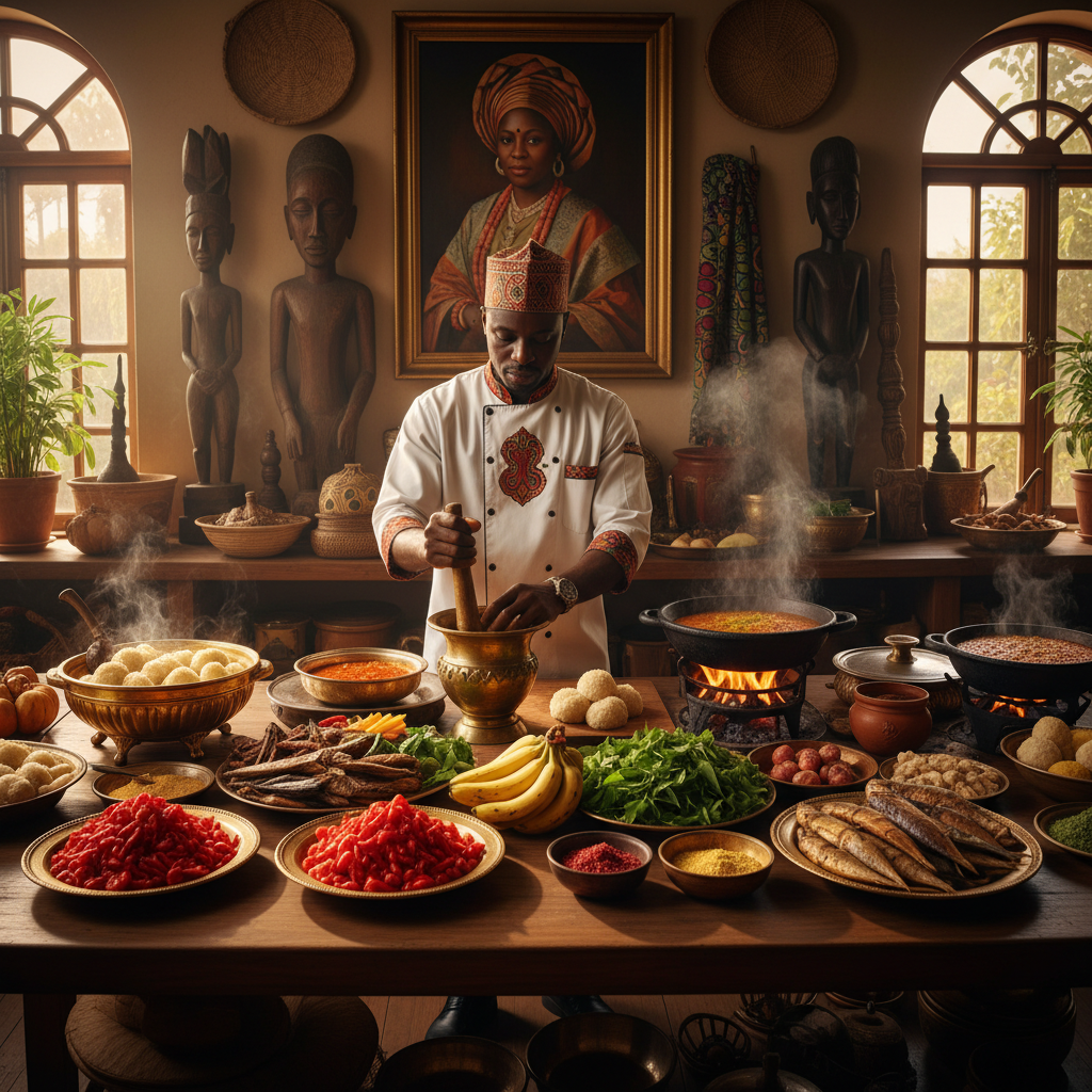 Traditional Nigerian artifacts and cultural items