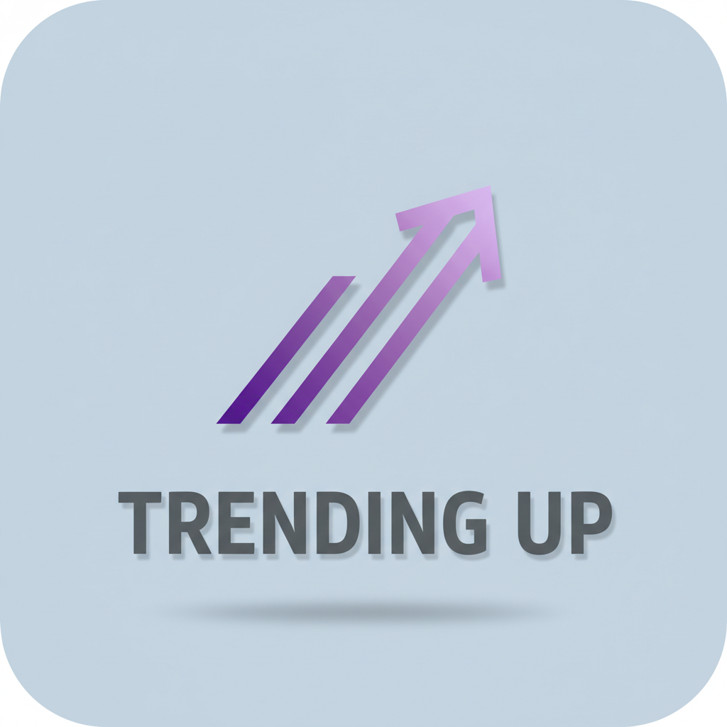 Analytics dashboard with charts showing upward trend on dark background
