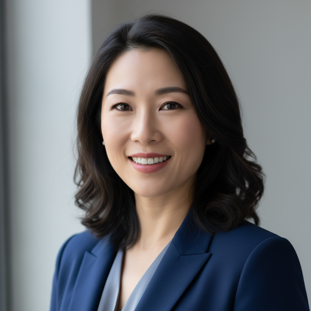 亞洲女性醫療科技總監專業形象照