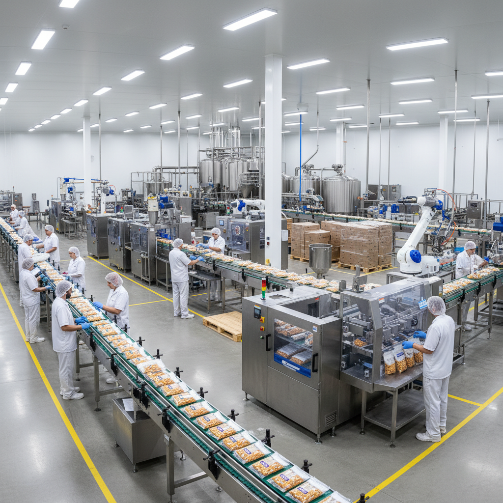 Food processing facility production floor