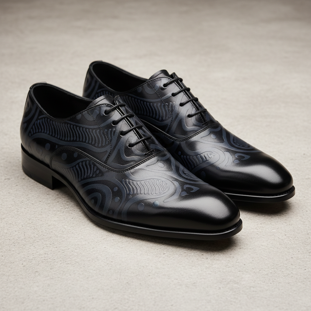 Chaussures de ville noires Urban Walker Dady Shoes