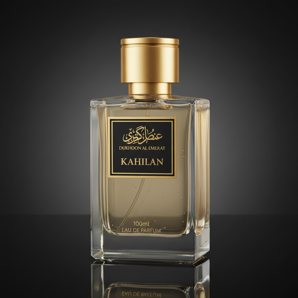 عطر كحيلان من دخون الإماراتية بحجم 100 مل - عطر يونيسكس بنوتات التوت والبرغموت والعود الأبيض