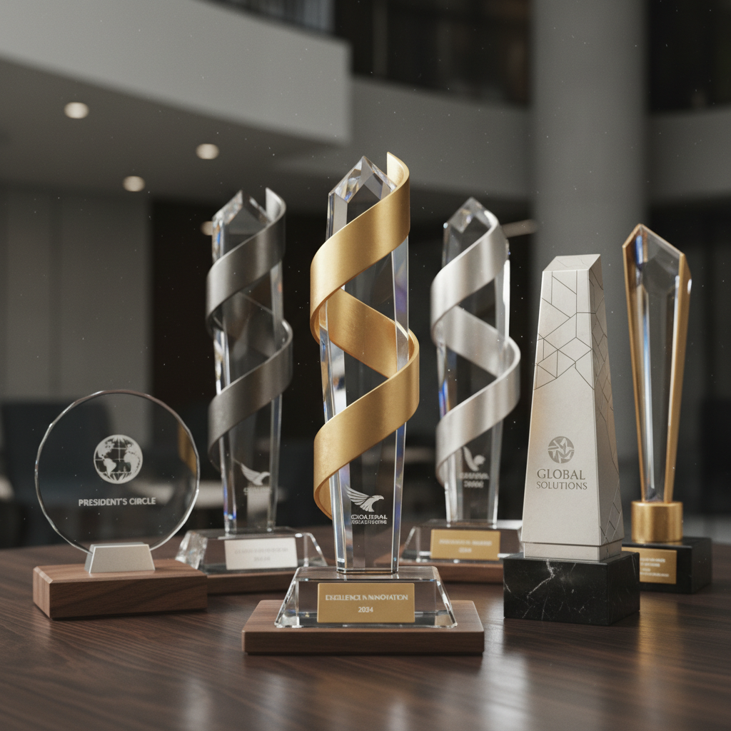Premium custom awards and trophies for corporate recognition programs