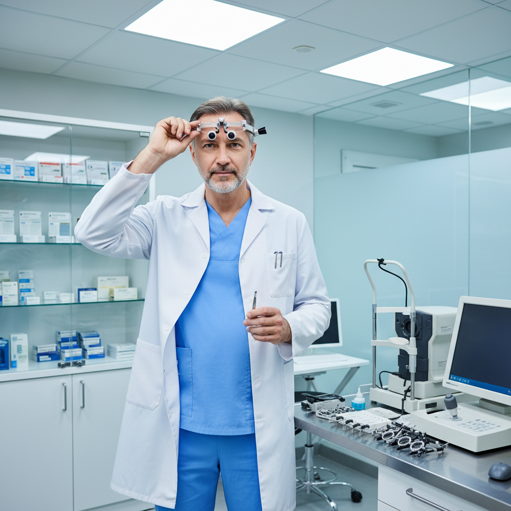 Dr. Marcus Webb, ophthalmologist specializing in surgical lens implants and multifocal prescriptions