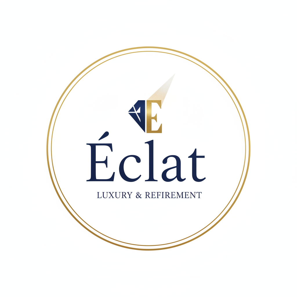 Final approved masthead ink pull on layout paper showing complete Éclat wordmark at magazine scale