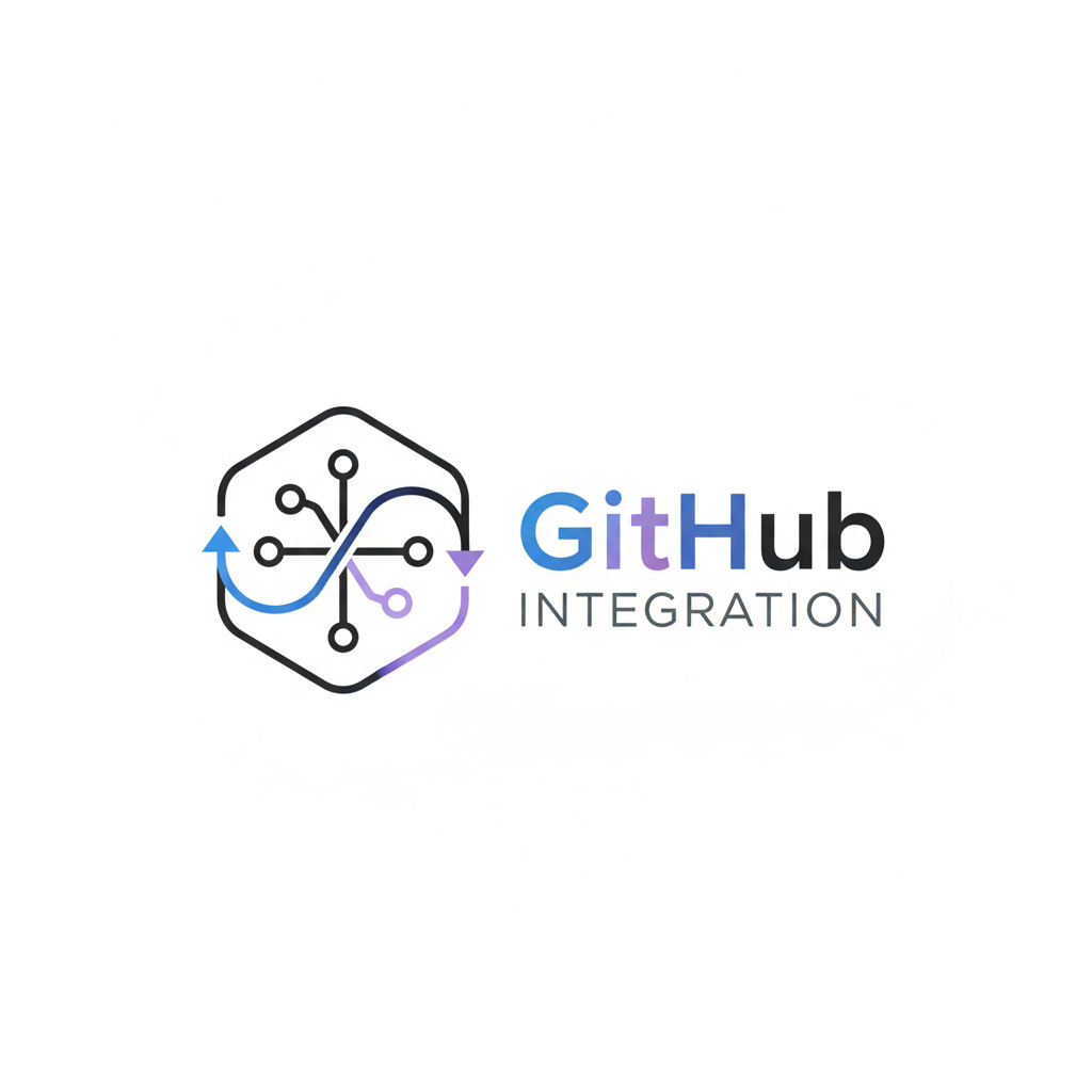 GitHub integration logo representing code repository and version control connectivity
