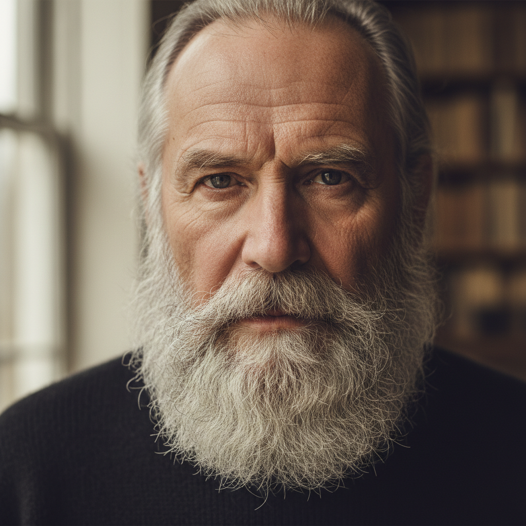 Man with serious expression, professional portrait