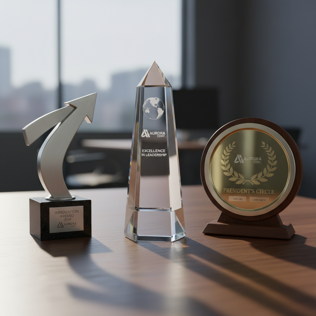 Premium custom awards and trophies for corporate recognition programs