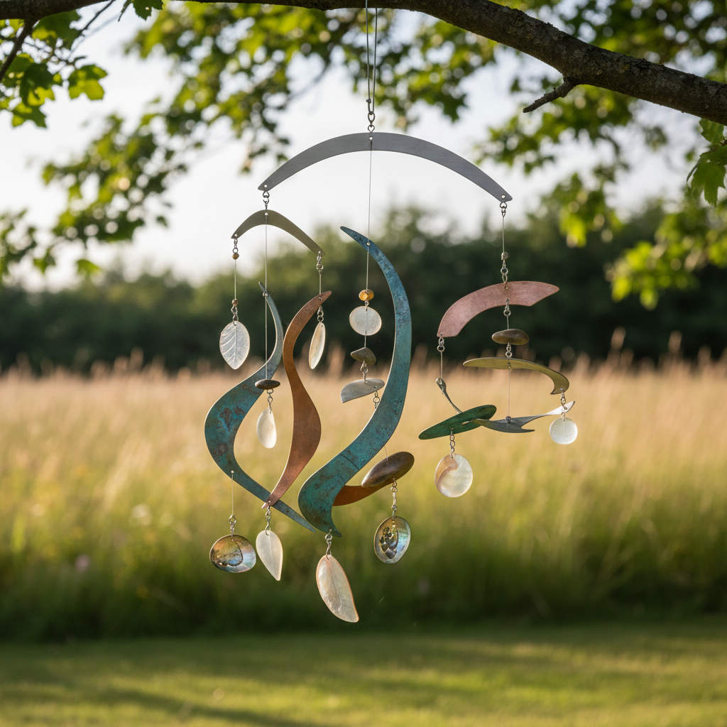 Motion Lab project by a 13-year-old: Built a kinetic mobile โ it moves in the breeze.