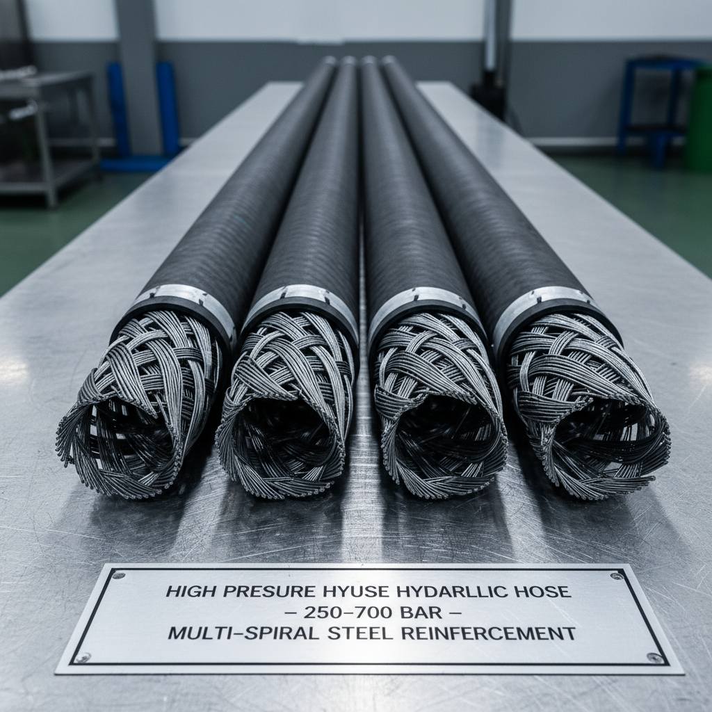 High pressure hydraulic hose pipe flexible rubber