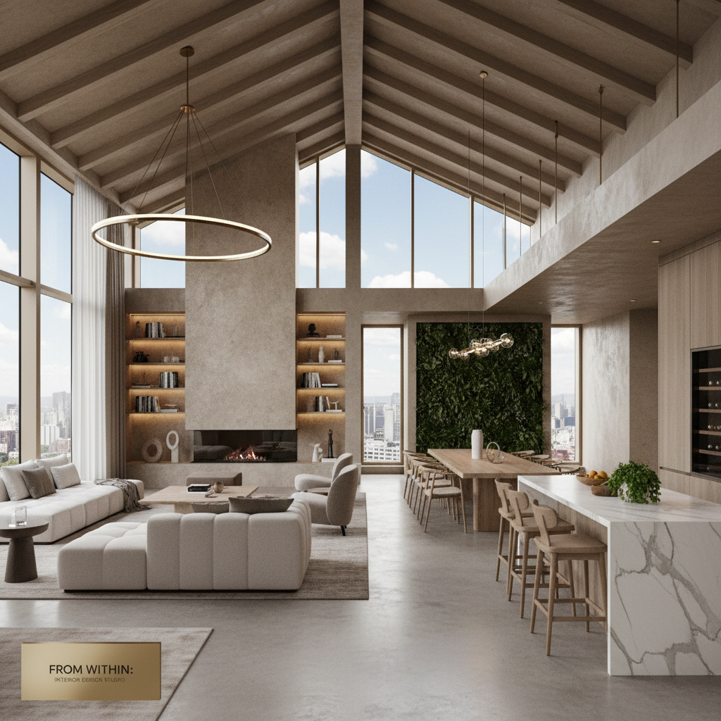 Beautiful residential home with custom windows and window treatments