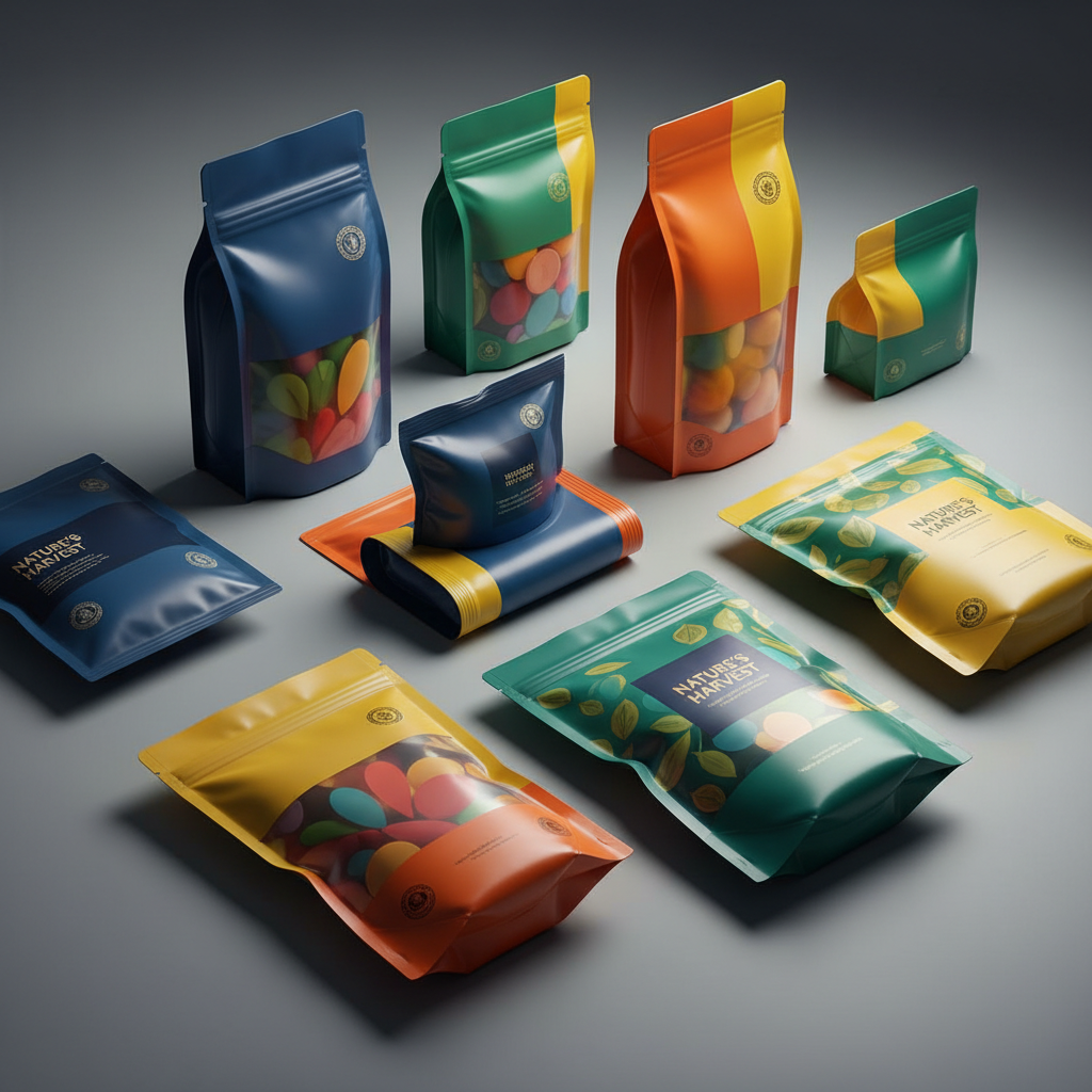 Premium biscuits and cookies in high-barrier flexible packaging with attractive printed design