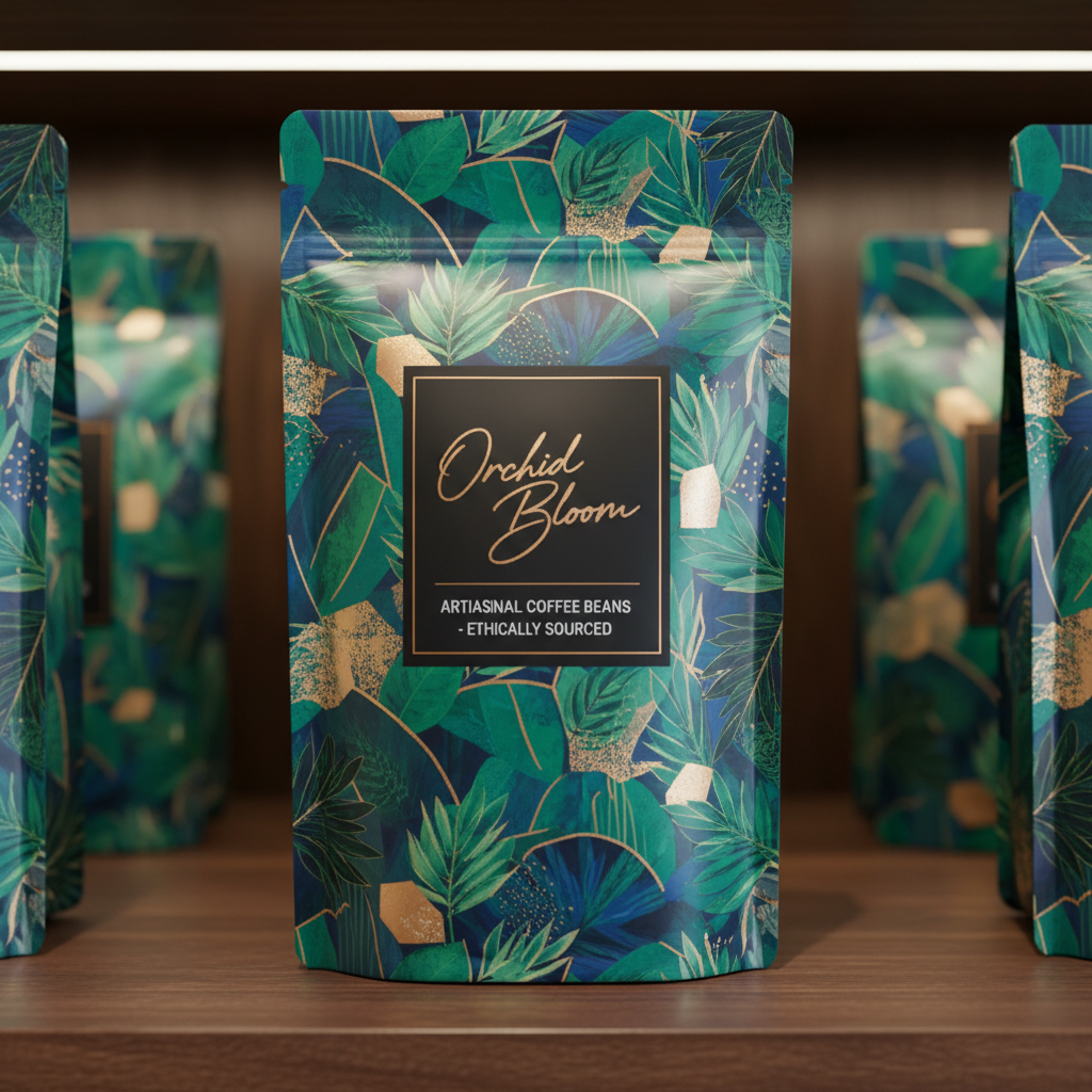 Side gusset pouch with expandable panels for bulk packaging in premium printed design
