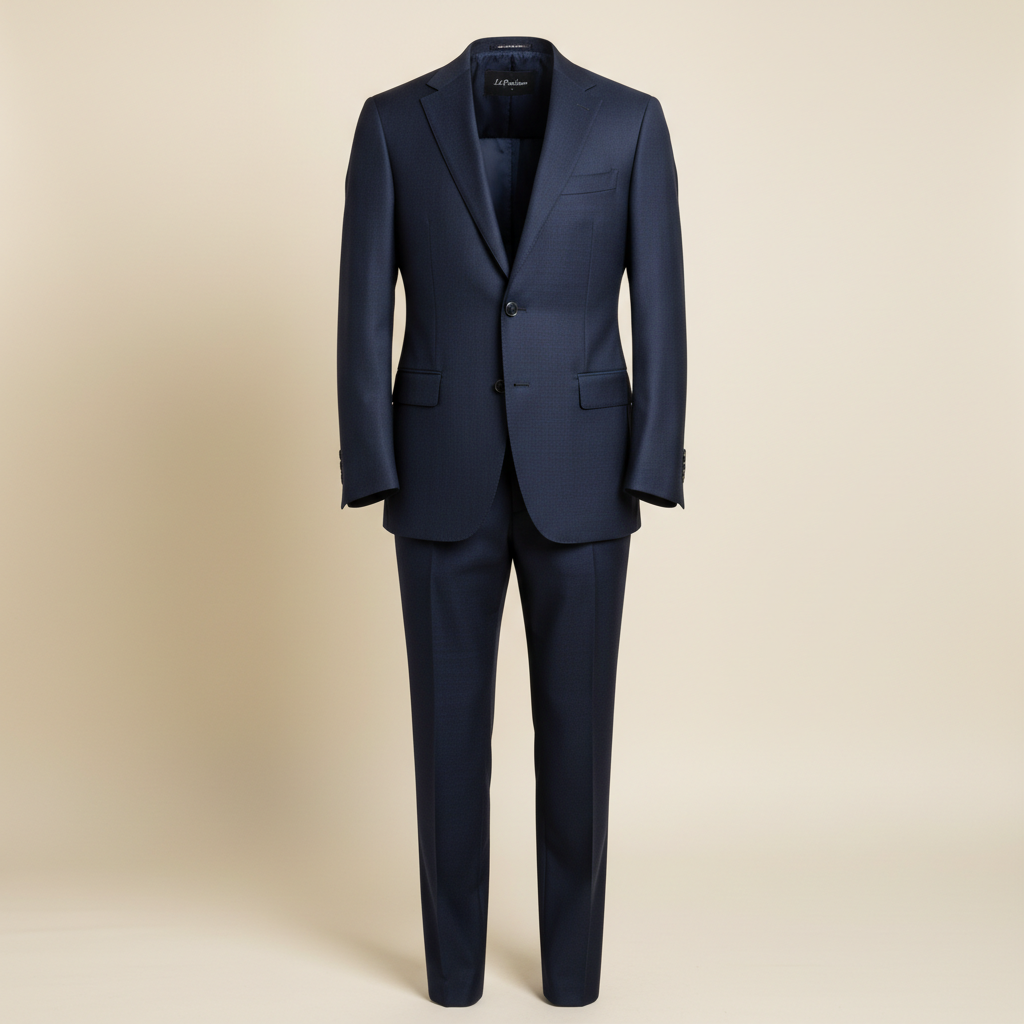 Navy slim-fit suit thumbnail