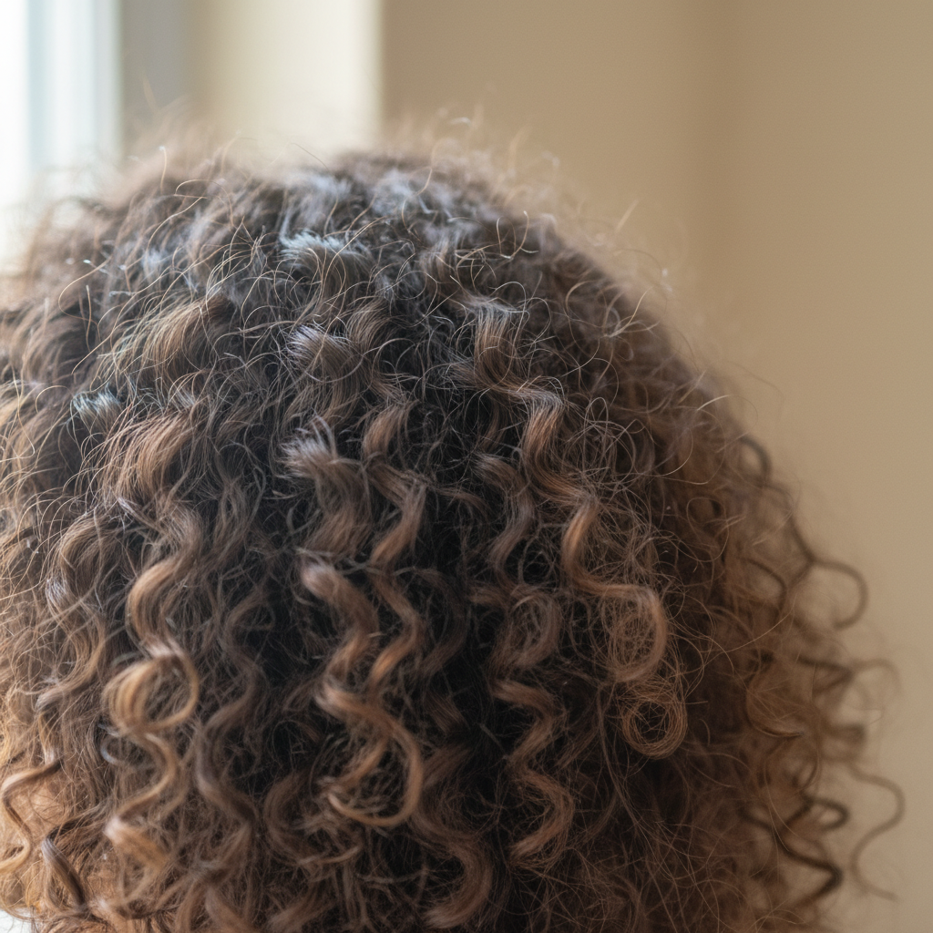 Before hair treatment — dull, damaged, frizzy hair needing professional care