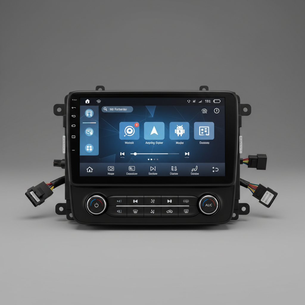 Sony car stereo head unit with LED display and control buttons on dark background