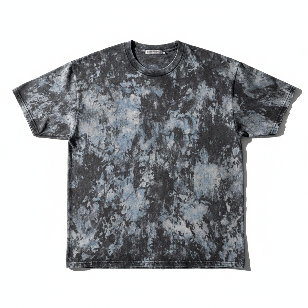 Acid Wash Hoodie streetwear product on dark background