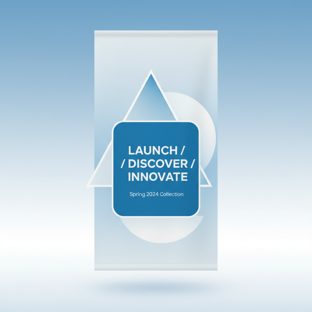 AI generated image: Minimalist product mockup on white background
