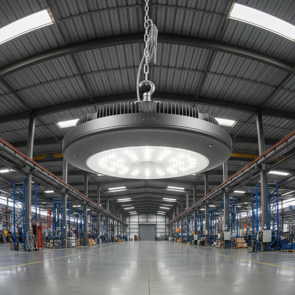 LED high bay industrial lighting fixture for warehouse