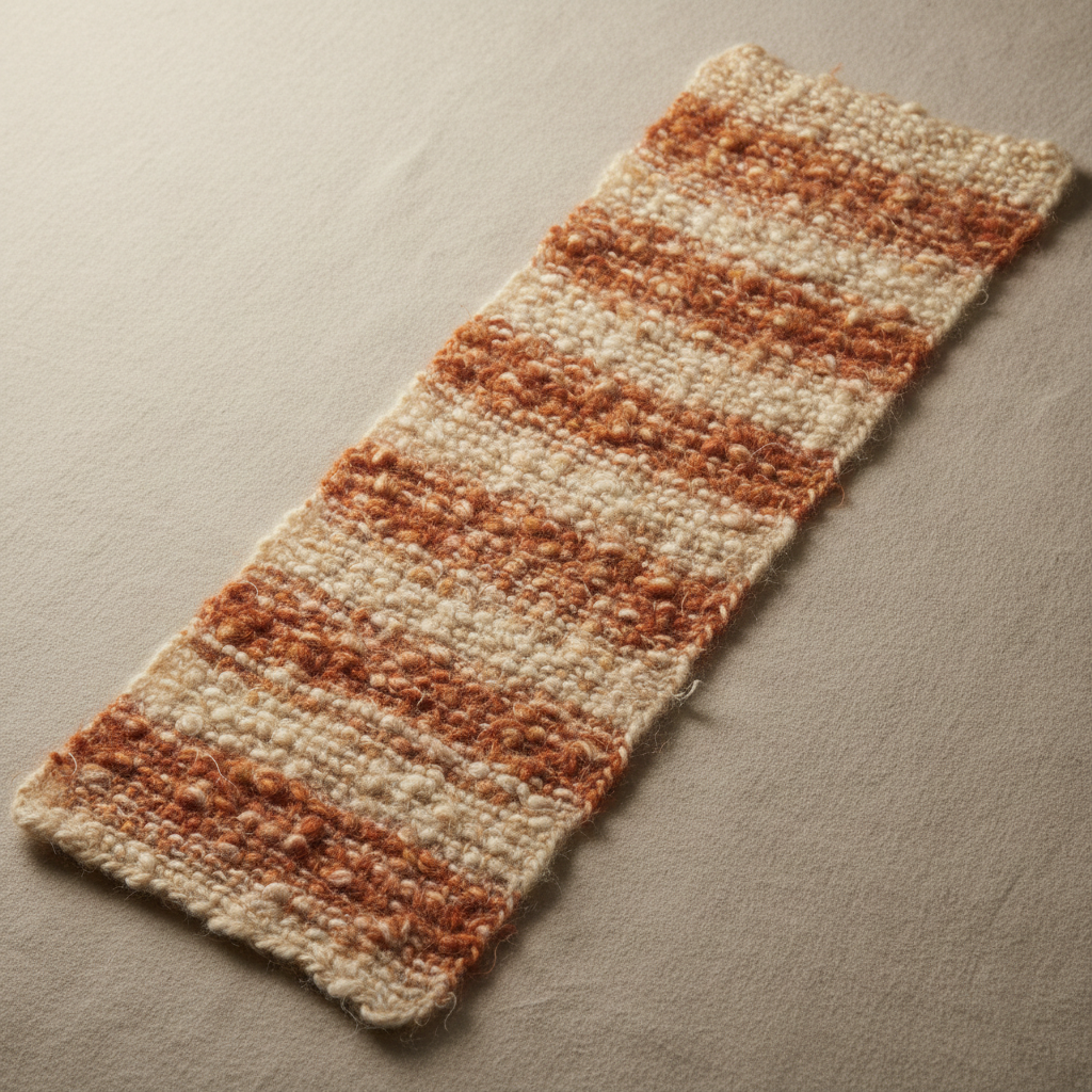 Soft infinity loop crochet scarf in cream and tan tones