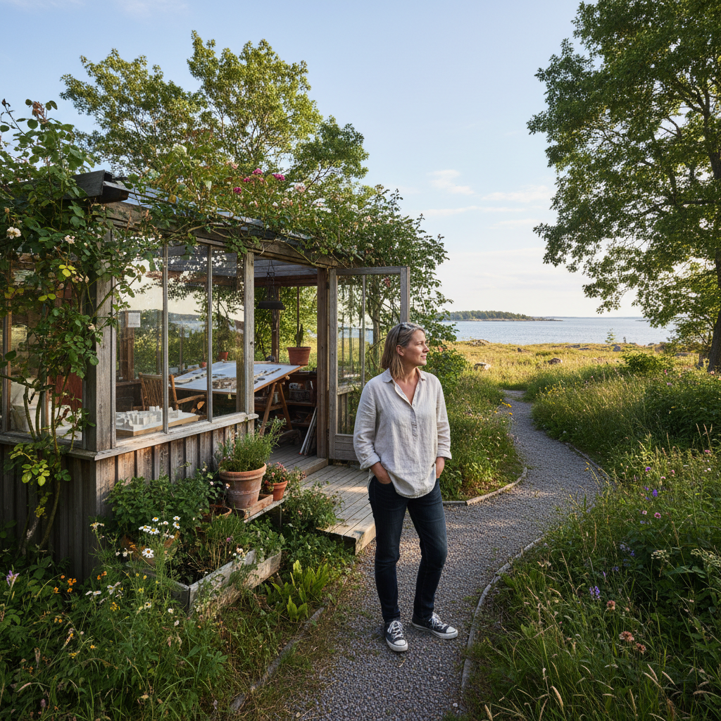 Anders Lindqvist, architect from Sandhamn, client of Skog garden atelier