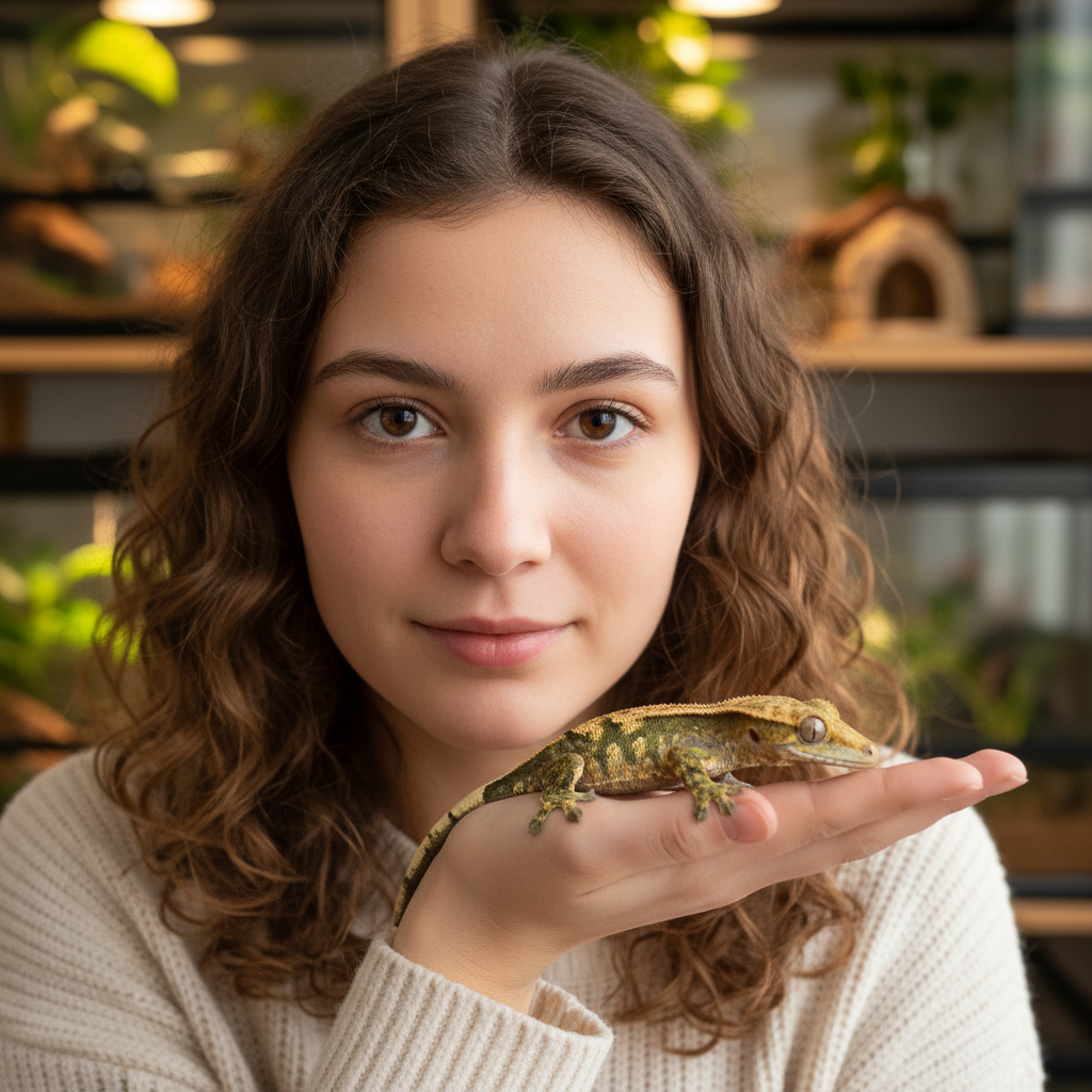 Portrait of Sofia Reyes-Morales, gecko collector
