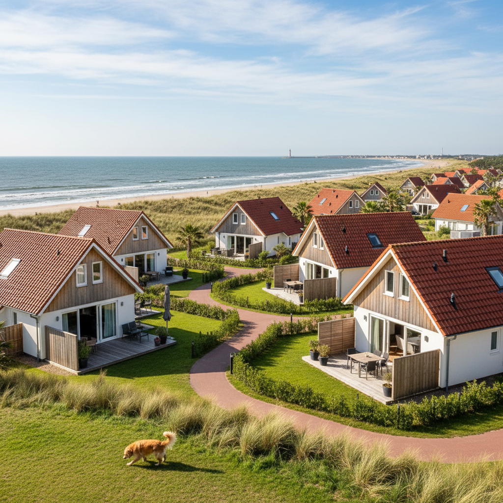 Roompot vakantiepark Zeeland met bungalows aan de Zeeuwse kust, hondvriendelijk